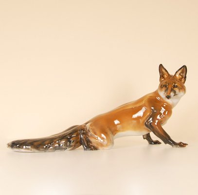 Large German Porcelain Figure of Fox by Karner for Rosenthal, 20th Century-GOE-1800621