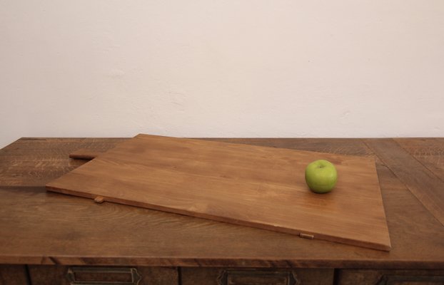 Large German Rectangular Wooden Serving Board, 1950s-TAT-2024586