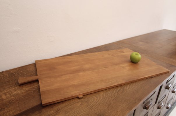 Large German Rectangular Wooden Serving Board, 1950s-TAT-2024586