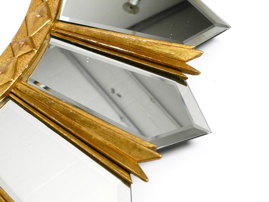 Large Gilded Italian Regency Sunburst Wall Mirror-RR-1290910