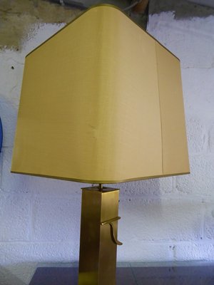 Large Gilded Table Lamp from Deknudt, Belgium, 1970s-AWL-832920