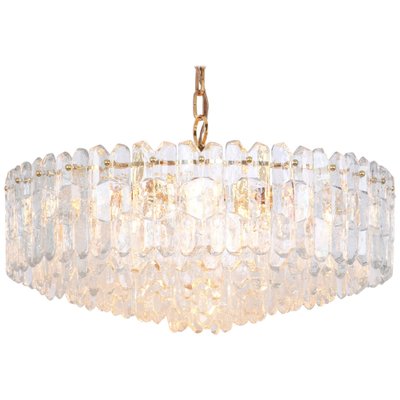 Large Gilt Brass Glass Chandelier Palazzo from Kalmar, Austria, 1970s-UGR-1085830