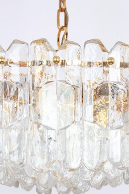 Large Gilt Brass Glass Chandelier Palazzo from Kalmar, Austria, 1970s-UGR-1085830