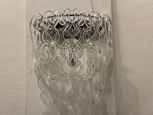 Large Giogali Sconces in Murano Glass by Angelo Mangiarotti, 1980s, Set of 2-JJC-1797484