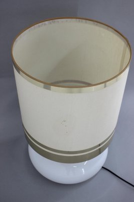 Large Glass and Brass Table Lamp, Italy, 1970s-TZ-1382982