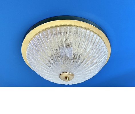 Large Glass Ceiling Light from Honsel, 1960s-GUT-2033804