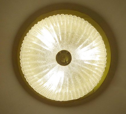 Large Glass Ceiling Light from Honsel, 1960s-GUT-2033804