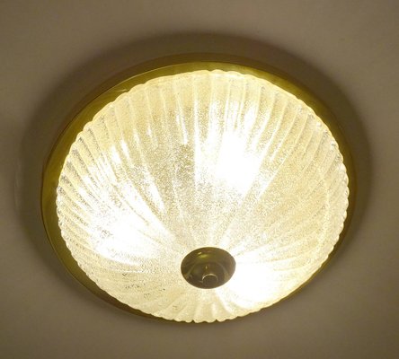 Large Glass Ceiling Light from Honsel, 1960s-GUT-2033804