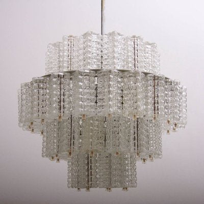 Large Glass Chandelier by Austrolux for Eba Leuchten, 1960s-VLZ-632114