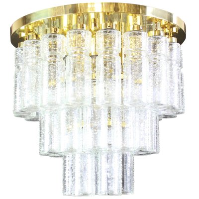 Large Glass Chandelier from Limburg, Germany, 1960s-UGR-1085952