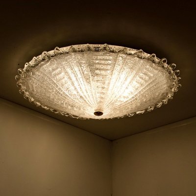 Large Glass Flush Mount from Peill & Putzler, Germany, 1970s-VDW-1325315