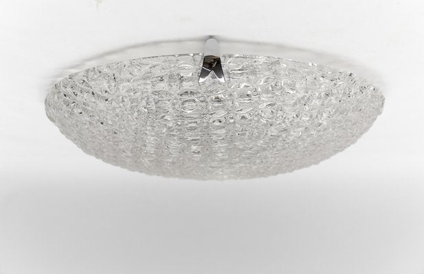 Large Glass Rings Flush Mount by Kaiser Leuchten, Germany, 1960s-KQB-1749118