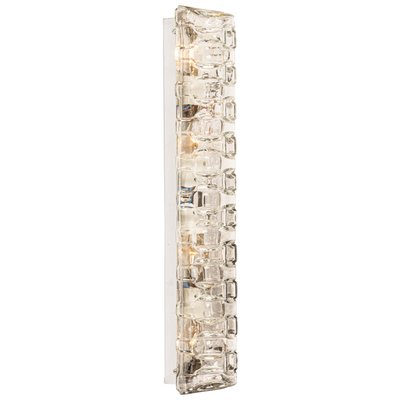 Large Glass Sconce Wall Fixture from Hillebrand, Germany-UGR-1134818