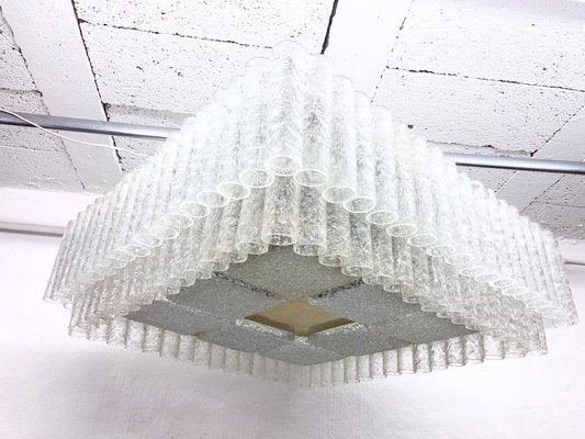 Large Glass Tube Ceiling Lamp from Doria, 1950s-AET-1722175