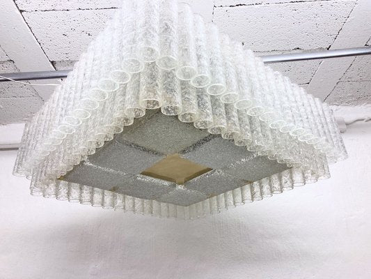 Large Glass Tube Ceiling Lamp from Doria, 1950s-AET-1722175