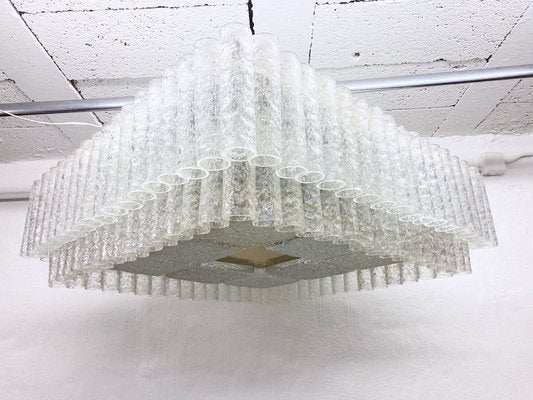 Large Glass Tube Ceiling Lamp from Doria, 1950s-AET-1722175