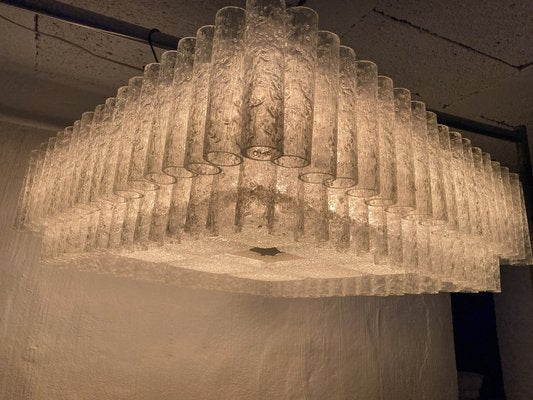 Large Glass Tube Ceiling Lamp from Doria, 1950s-AET-1722175