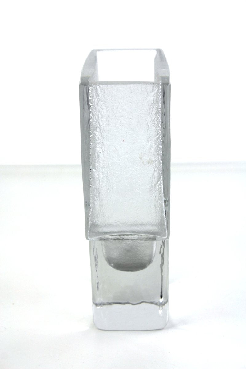 Large Glass Vase by Ambrigio Pozzi for Riedel, 1960s