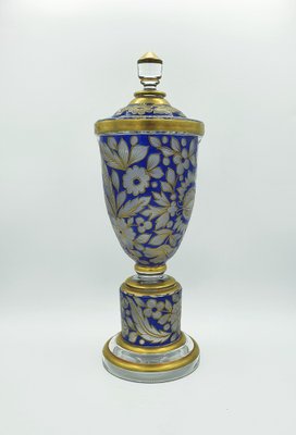 Large Glass Vase with Lid by Fritz Heckert-OZS-1386302