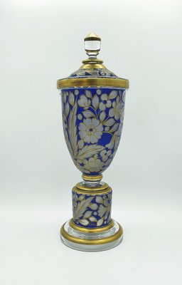 Large Glass Vase with Lid by Fritz Heckert-OZS-1386302