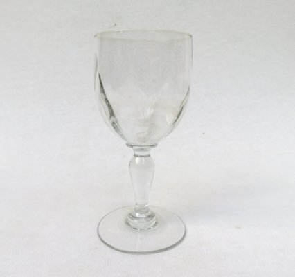 Large Glass Wine Glasses, France, Set of 7-EY-1384455