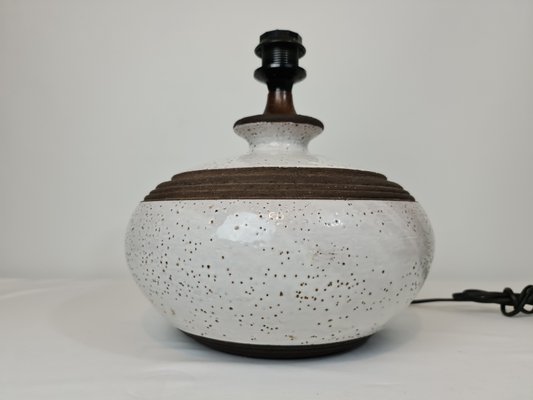 Large Glazed Ceramic Table Lamp, 1970s-DOA-868772