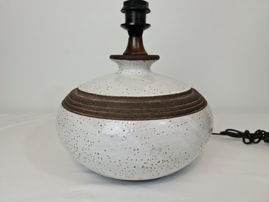 Large Glazed Ceramic Table Lamp, 1970s-DOA-868772