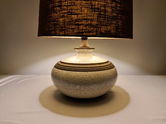 Large Glazed Ceramic Table Lamp, 1970s-DOA-868772