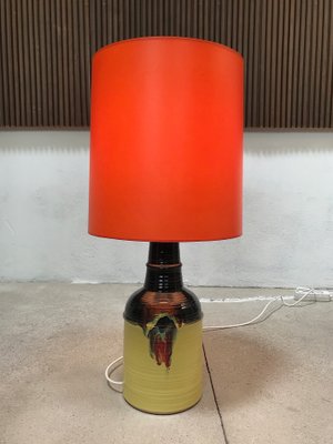 Large Glazed Ceramic Table Lamp by Bjørn Wiinblad for Rosenthal, 1960s-JP-702697