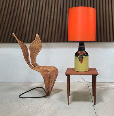 Large Glazed Ceramic Table Lamp by Bjørn Wiinblad for Rosenthal, 1960s-JP-702697