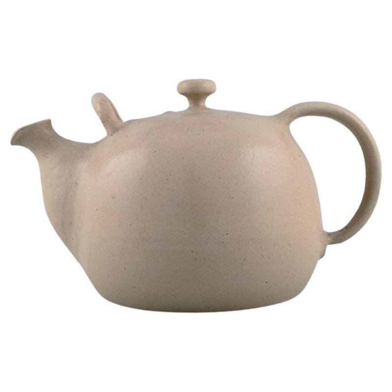 Large Glazed Ceramics Teapot from Kähler, Denmark, 1960s