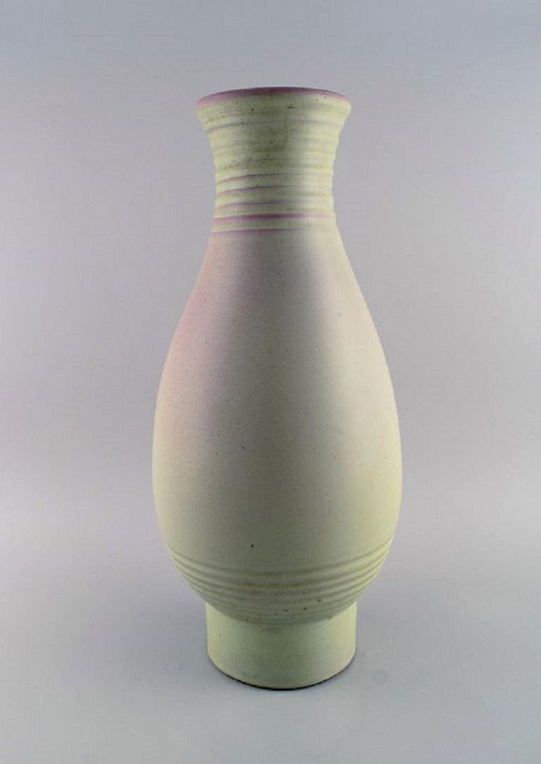 Large Glazed Ceramics Vase by Bo Fajans, Sweden, 1960s