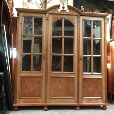 Large Glazed Pine Sideboard, 1930s-WQQ-1724122