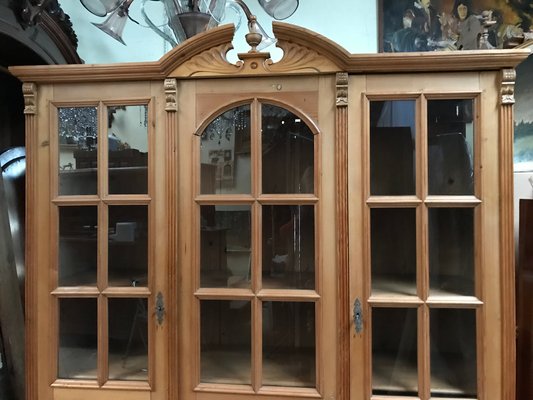 Large Glazed Pine Sideboard, 1930s-WQQ-1724122