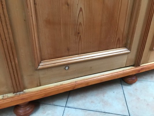 Large Glazed Pine Sideboard, 1930s-WQQ-1724122