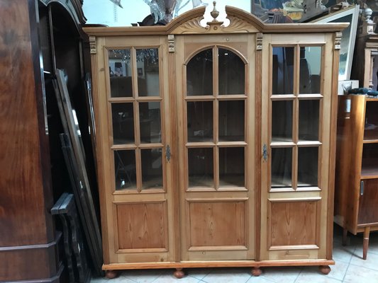 Large Glazed Pine Sideboard, 1930s-WQQ-1724122