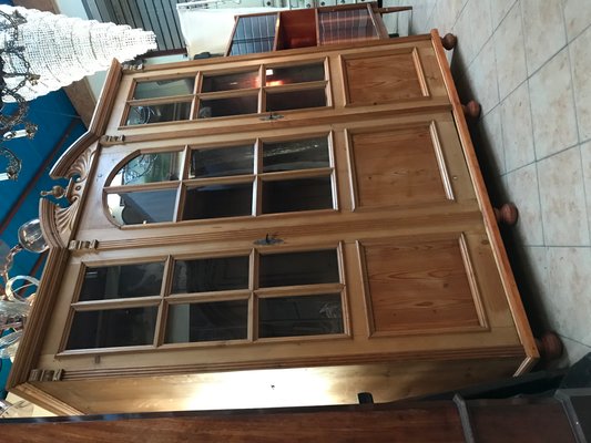 Large Glazed Pine Sideboard, 1930s-WQQ-1724122