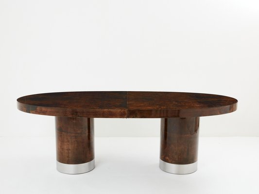 Large Goatskin Parchment Dining Table by Aldo Tura, 1960s-YJA-1790774