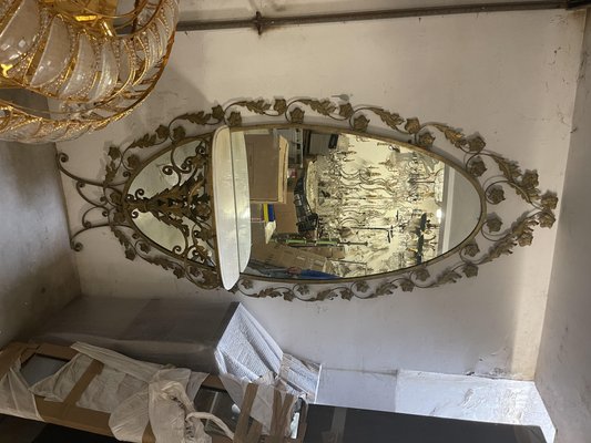 Large Gold Gilded Mirror-JJC-1054384