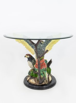 Large Gold Painted Bronze Eagles Table, 1970s-GCG-658192