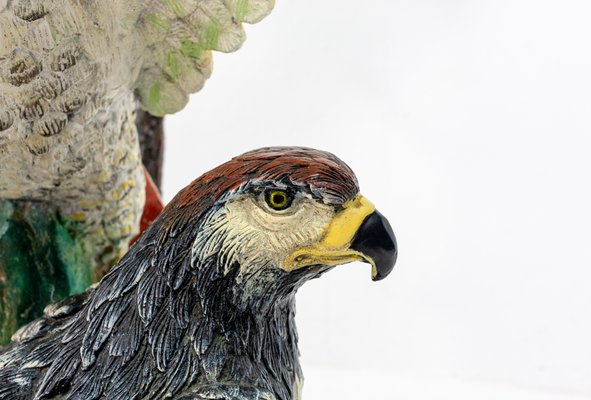 Large Gold Painted Bronze Eagles Table, 1970s-GCG-658192