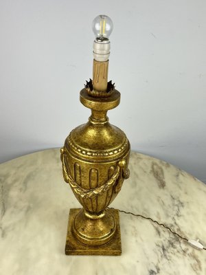 Large Golden Beech Table Lamp, 1970s-YST-1748054