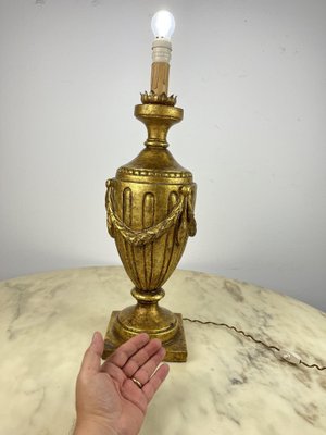 Large Golden Beech Table Lamp, 1970s-YST-1748054