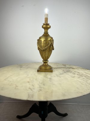 Large Golden Beech Table Lamp, 1970s-YST-1748054