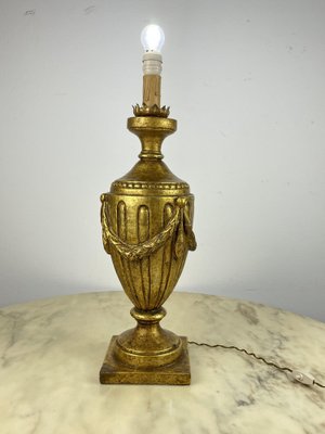 Large Golden Beech Table Lamp, 1970s-YST-1748054