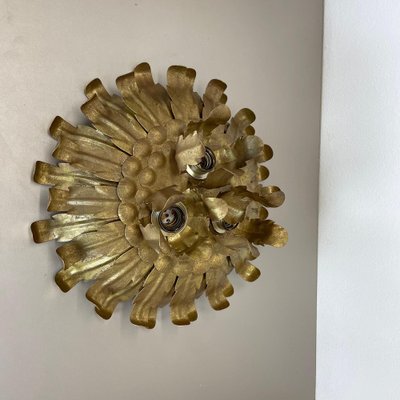 Large Golden Metal Wall Light, 1960-QZ-1743363