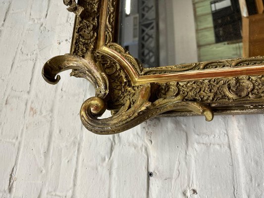 Large Golden Mirror, 1890s-WSZ-1732322