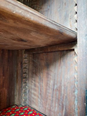 Large Gothic Revival Carved Walnut Armoire, France, 1890s-TDA-1376280