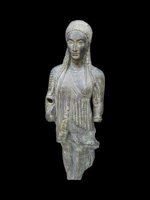 Large Greek Bronze Sculptures from the Achaean Period, 1940s, Set of 2-FDW-2021005