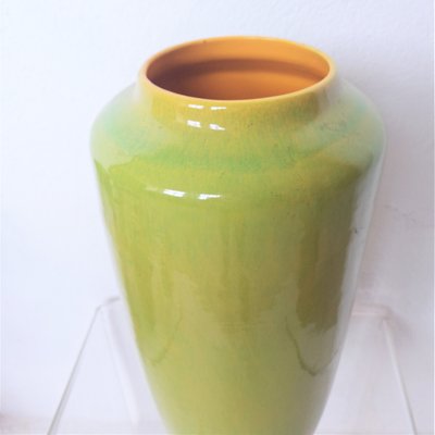 Large Green Ceramic Floor Vase from Scheurich, 1950s-WK-2031342